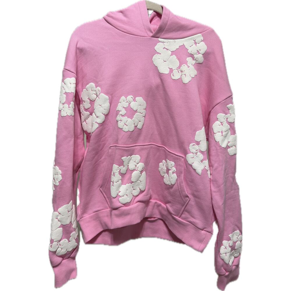 Denim Tears The Cotton Wreath Pink Sweatshirt Size Medium